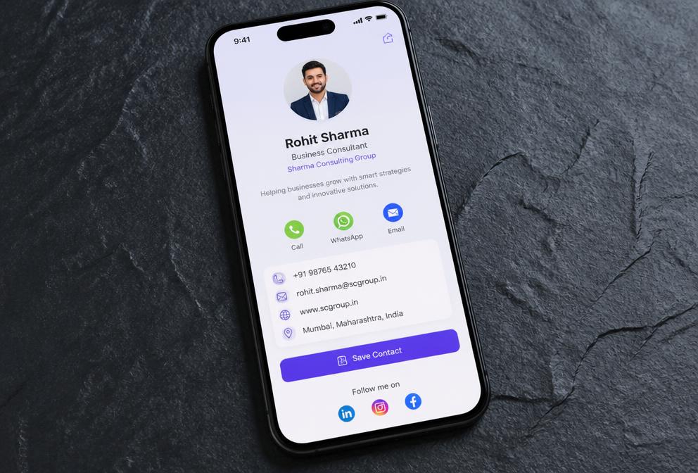 Digital V-card (PPTX)